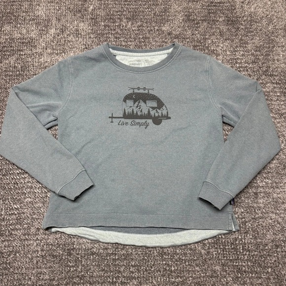 Patagonia Other - Patagonia Mens Uprisal Crew Sweatshirt L Gray Live Simply Camper Graphic